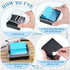 Demissle 8 Pack Sticky Note Dispenser / Pop Note Dispenser Set / 3x3 Clear Top Black Base Holder with Adhesive