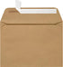 LUXPaper A7 Full Face Window Envelopes, Peel & Press, 5 1/4" x 7 1/4", Grocery Bag Brown, 50 Qty