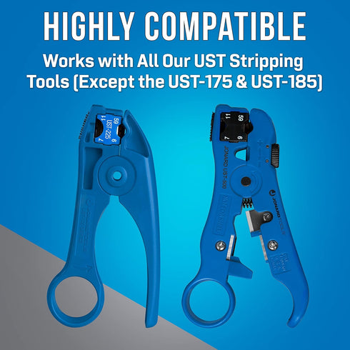 Jonard Tools UST-225 Coaxial Cable Stripper Tool with Blade Stop for Precision Stripping