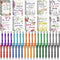 Seajan 80 Pcs Inspirational Gifts Set, 40 Motivational Ballpoint Pens, 40 Floral Prayer Journals for Women