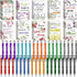 Seajan 80 Pcs Inspirational Gifts Set, 40 Motivational Ballpoint Pens, 40 Floral Prayer Journals for Women