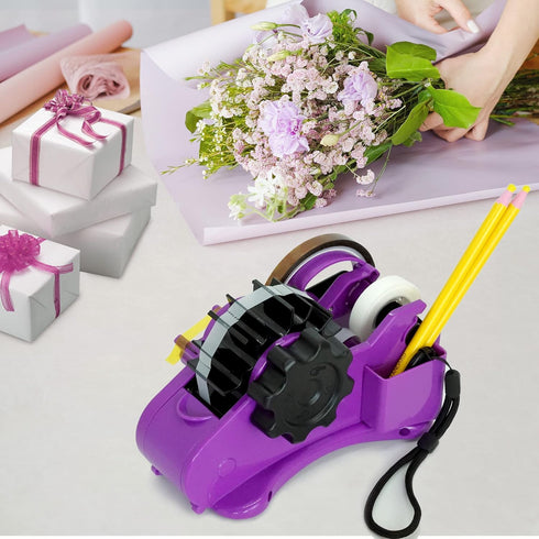 Heat Tape Dispenser Sublimation, Purple Multi-Roll Set, PreCut 1.4'' Pieces for Heat Transfer
