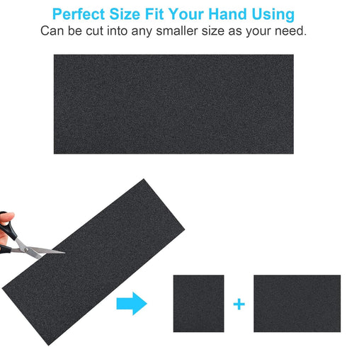 Sand Paper, 48 PCS Assorted Grit Sandpaper Sheets 120 to 5000, 9 x 3.6 Inch Premium Wet Dry Sandpaper for Wood, Metal,