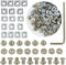 150 Sets Screws Nuts Kit for 2020 Series Corner Bracket Connector, 150Pcs M5 T Nuts + 150Pcs M5 Screws