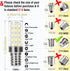 ALIDE E14 Bulbs 4W 40 Bulbs 0.65*2.28 inch,120V 220V, 6000K E14 Bulb Pendant,Non-dimmable,10 Pack LED Equal Watt