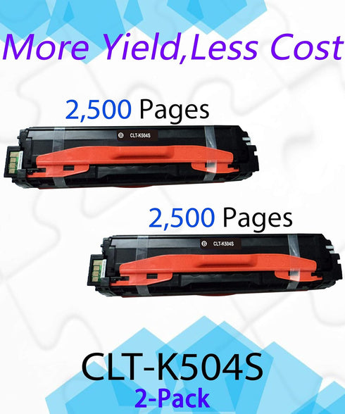 EASYPRINT Compatible k504s Toner Cartridge Replacement for Samsung CLT-504S, Double Black Pack