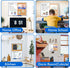 Magnetic White Board and Cork Board Combo, 24 x 18 Inches, Wall Mounted Dry Erase Bulletin Board for Home, School,