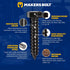 5/16" x 1-1/2" Stainless Steel Hex Lag Bolts, 25 pcs Black Oxidized by Makers Bolt