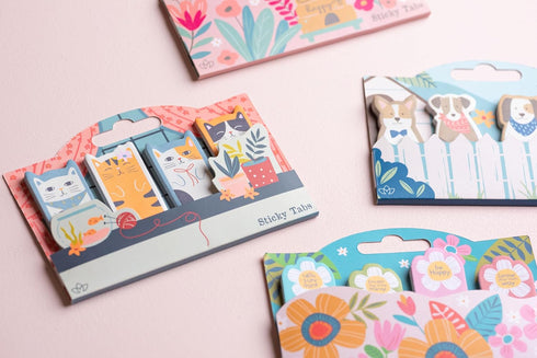 Karma, 100 Sticky Paper Tabs, Cute Page Markers, Colorful Annotation Sticky Tabs for Books