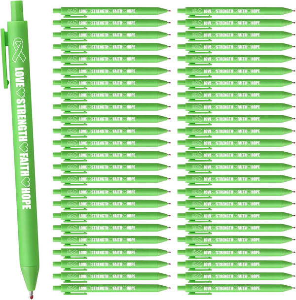 Lime Green Ribbon Pens, Non Hodgkins Lymphoma Awareness Products, Lyme Disease Mental Health Awareness