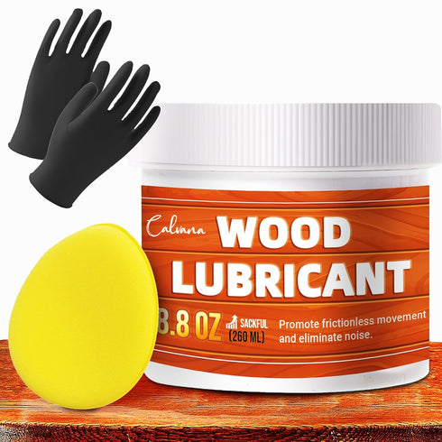 Calvana 8.8oz Wood Drawer Wax Lubricant Paste, Wood Wax,Door Hinge Lubricant,for Wood Drawer