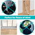 (2PCS) Door Security Bar,Sliding Door Lock Bar with Anti Lift Lock,Adjustable Sliding Door Security Bar for House