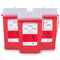Alcedo Sharps Container for Home Use, 1 Quart (3-Pack), Biohazard Needle and Syringe Disposal, Portable