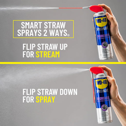 WD-40 Specialist Degreaser with Smart Straw, Heavy-Duty Formula for Engines, 15 Oz