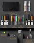 49 Pack Set STAGEEK Carpenter Pencil with Sharpener, Carpenter Pencils with Deep Hole Long-Nib Marker Pens, Carbide