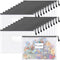 Sooez 20 Pack Mesh Zipper Pouch Document Bag, Plastic Zip File Document Folders, Letter Size A4 Zipper Document Pouch