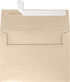 LUXPaper A7 Invitation Envelopes | 5 1/4" x 7 1/4" | 50 Qty | Peel & Press | Taupe Metallic | 80lb. Text