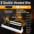 10in1 Short Stubby Mini Screwdriver for Tight Spots, Double-headed High Hardness S2 Steel Bits