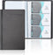 Business Card Holder for 240 Cards, Portable Organizer for Men & Women, Professional Business Cards Book, Black