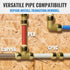 SUNGATOR 3/4-Inch PEX Elbow, Push Fit 90-Degree Plumbing Fitting with Disconnect Clip, 2-Pack, No Lead Brass