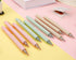 RIANCY Retractable Pink Pens, Black Ink Quick Dry Gel Ink, Smooth Writing 0.5mm, Cute Pen for Journaling