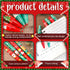 Leinuosen 72 Pieces Christmas Ballpoint Pen, Retractable Gel Ink, Cute Cartoon Holiday Pens for Writing
