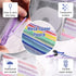 Koogel 5PCS Mesh Zipper Pouches, Waterproof Zipper File Bags for A4 Paper, Travel, Office, School, Cosmetics