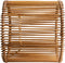 Osasy Small RattanShade Bamboo Lamp Shade,Unique Barrel/Cylinder Shape Hollow-Carved Boho Lampshades for Bedside
