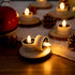 TWINKVILLA 8pcs Solar Tea Lights Outdoor Waterproof, Rechargeable Dusk to Dawn Little Solar Votive Candles, Flameless