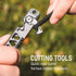 Compact Titanium EDC Pry Bar Multitool with Bottle Opener - Portable Keychain Tool for Outdoor Adventures