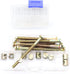 10-Pack M6-1.0 x 75mm Allen Head Furniture Cot Crib Bed Bolt Barrel Nut, Zinc Plated Hex Key Drive Socket Cap Screws