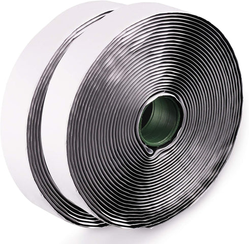 LLPT Heavy Duty Hook and Loop Tape, 1 Inch x 23 Feet Black Adhesive Strip for Indoor and Outdoor Use