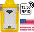 Identity Stronghold Secure RFID Badge Holder for 1 Card, Heavy Duty Hard Plastic ID Badge Holder, USA Molded and