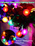 25FT 25 G40 Bulbs, SUNSGNE LED Colored Christmas Lights with LED Shatterproof Frosted Multicolor Globe Waterproof