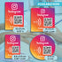 Reusable Followers Tap Sticker for Instagram, 1-Sticker QR & Tap NFC Sticker, Boost My Followers Sticker for iPhone &