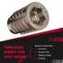 E-Z LOK M8-1.25 Threaded Insert for Soft Wood, Zinc Hex-Flanged, 20mm Length, Pack of 25