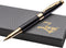 ZenZoi Matte Black & Gold Pen - Elegant Executive Rollerball Pen, Luxury Gift Set for Men, Women, Fine Point Gel Ink