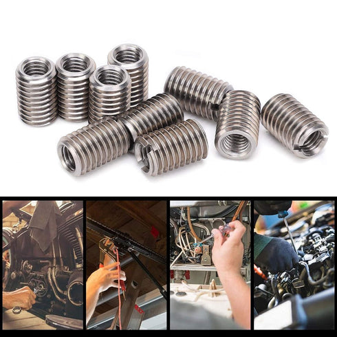 10Pcs M12 to M8 Thread Reducer Nuts, Stainless Steel Conversion Kit for Plumbing Connections