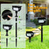 IP65Super 2 360 2 Pack Ollny Solar Lights Outdoor Waterproof Bright LED Lighting Modes Rotation Solar Spot Lights