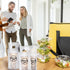 1000 1 Kisston Pcs Drink Carrier for Delivery, Plastic Carrier Bags Thank You Clear Handle Drink Poly Bags Bulk
