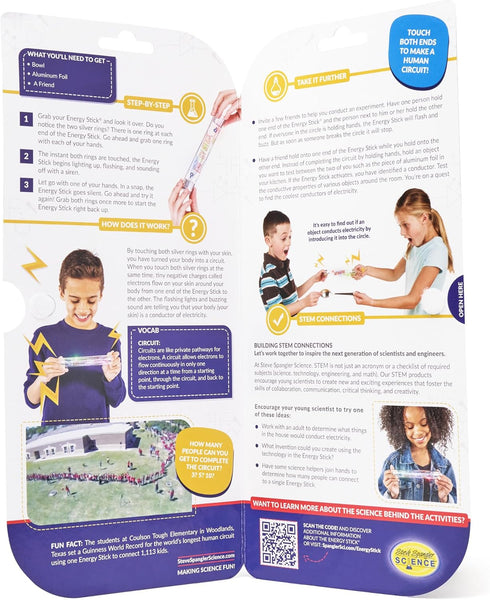 Steve Spangler Science Energy Stick - Fun Hands-On STEM Learning Toy for Kids, Group Activity