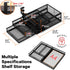 ROSYLINE Under Desk Drawer Organizer, Clamp on 2 Tier Slide Out Drawer, Metal Under Desk Storage for Home and Office