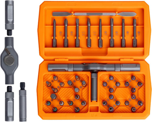 42 1 Set, Set ANVANNA in Magnetic Screwdriver, Screwdriver Multi Bit Ratcheting Screwdriver with Storage Case Repair