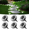 Peasur Mini Solar Ground Lights, 6 Pack Flat Solar Disc Lights Outdoor