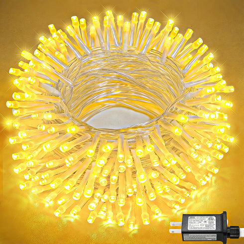 100FT 300 LED Christmas Lights Outdoor, Plug in String Lights Indoor Waterproof,