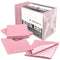 Pink Disposable Dental Bibs 13"x18" - 3 Ply Waterproof Tattoo Bib Sheet