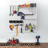 Pegboard Smith 16x16 inch (2 Wall Organizer Pegboard Panels, Gray Metal Pegboard for Tool Storage, Workbench Tools