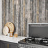 Grey Shiplaps Wood Contact Paper 15.7"X118" - Peel and Stick Waterproof Distressed Vinyl Wallpaper for Cabinets