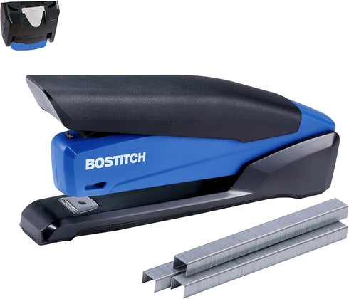 Bostitch Office Executive 3 in 1 Stapler, Navy Blue, 20 Sheet Capacity, Includes 210 Staples & Staple Remover