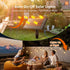 25FT G40 13 Bulbs, 3 Dimmable addlon Solar Powered Outdoor String Lights Waterproof with Remote, Solar Powered String